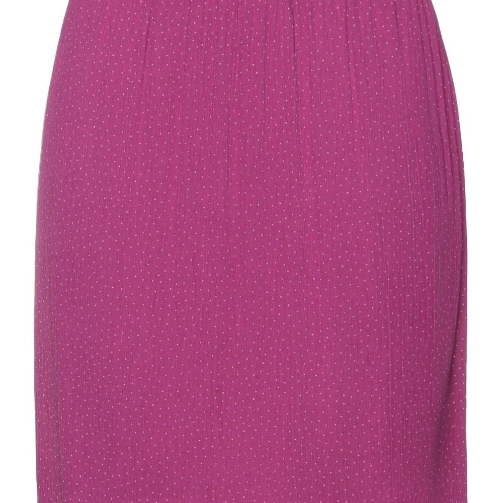 Fuchsia Mini Skirt with Tiny White Polka Dots - Des Petits Haut